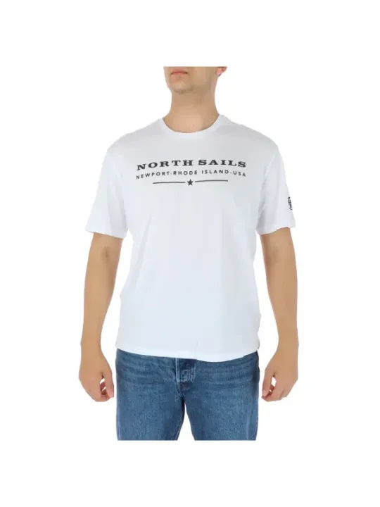 Weißes North Sails T-Shirt Newport