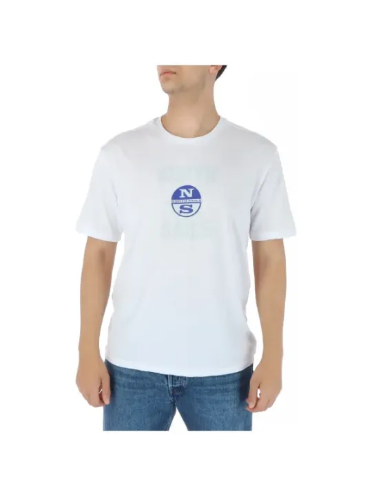 North Sails Herren T-Shirt blau weiß