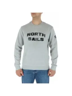 Mann trägt graues North Sails Sweatshirt