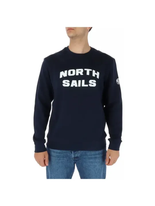 Navy North Sails Logo Sweatshirt