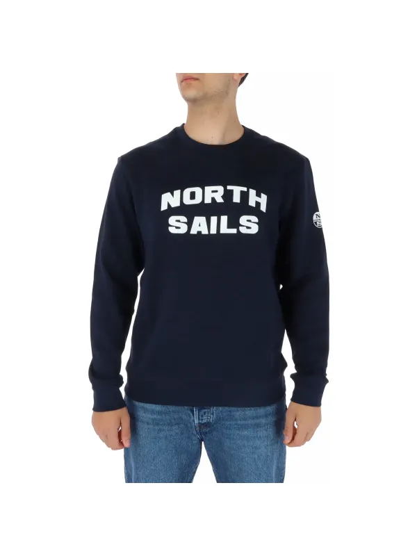 Navy North Sails Logo Sweatshirt