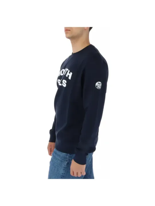 Navy North Sails Fleece-Sweatshirt