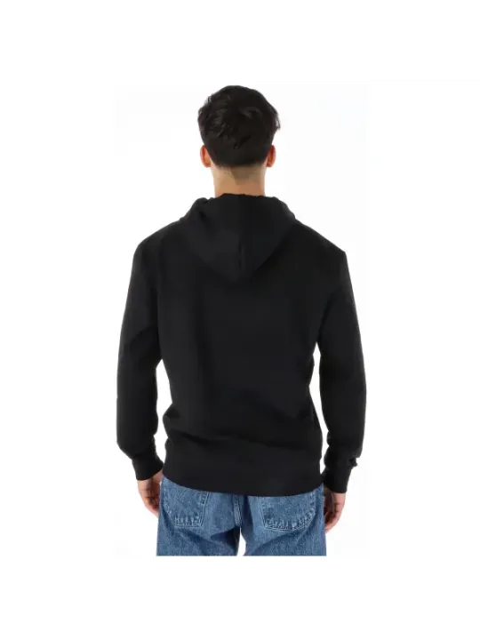 Schwarzer Kapuzenpullover mit Drachenmotiv