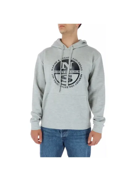 Grauer North Sails Kapuzenpullover