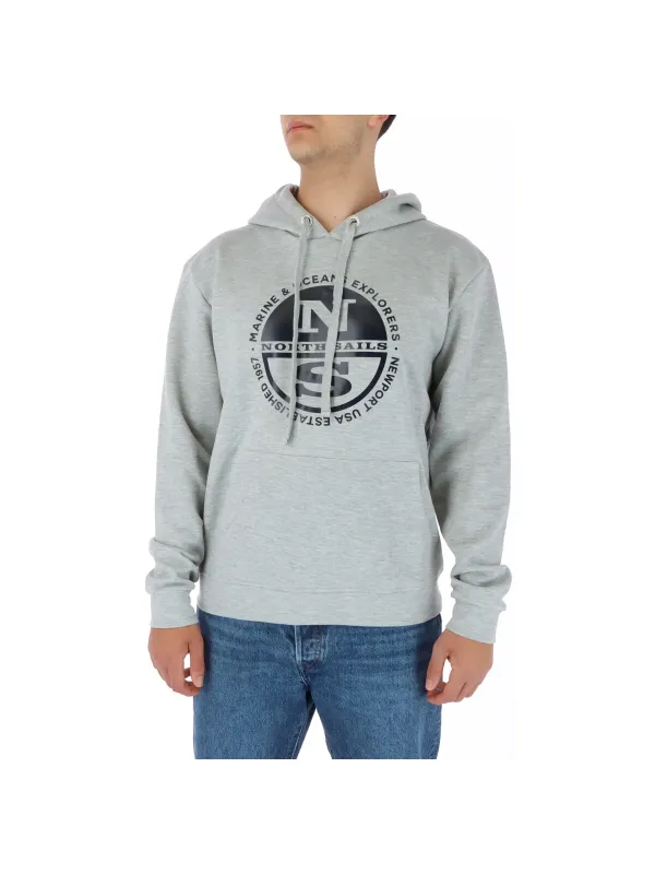 Grauer North Sails Kapuzenpullover