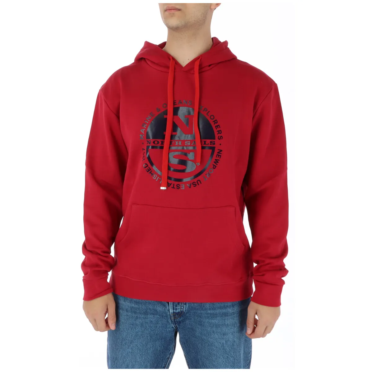 Herren Fleece Rot 350458