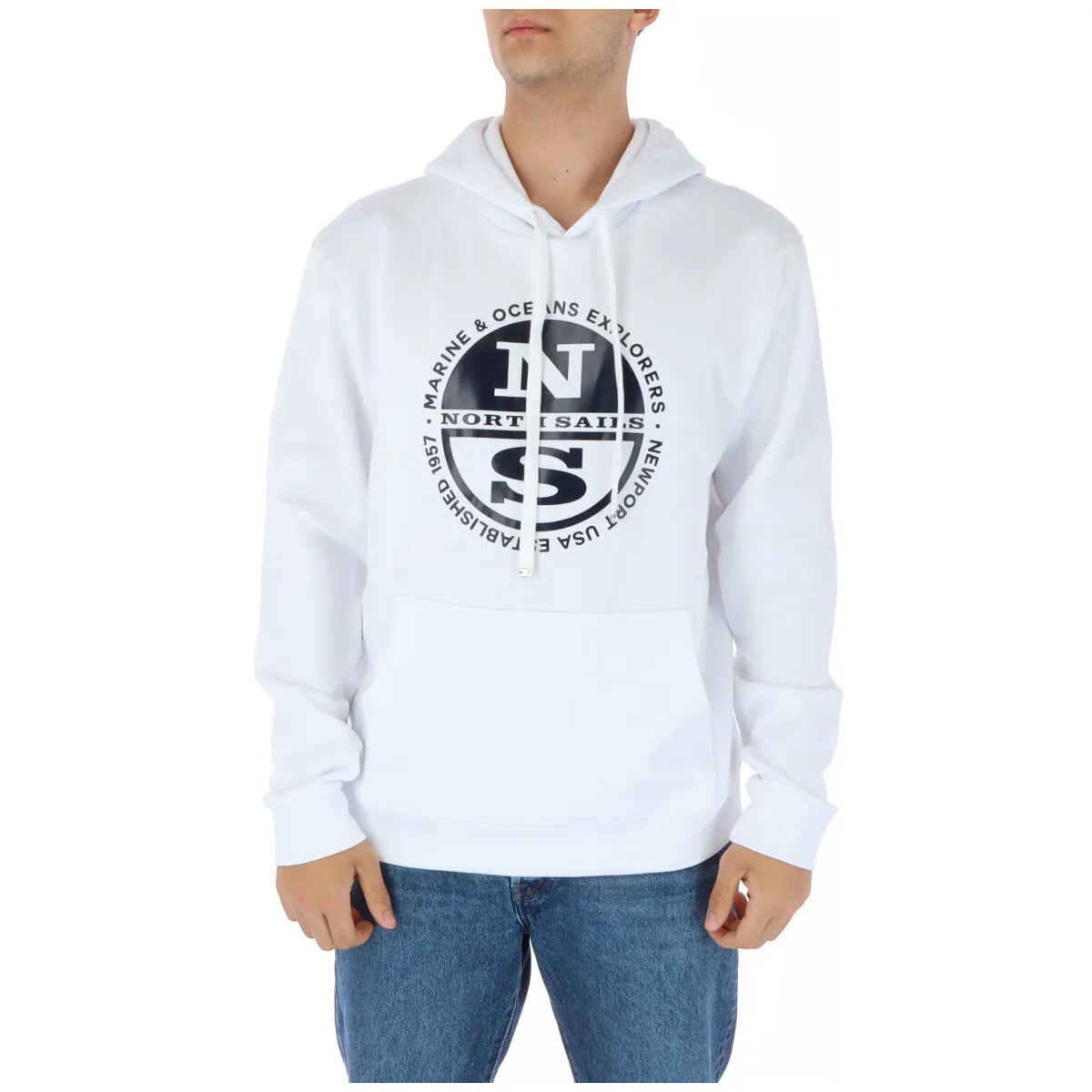 Herren Fleece Weiß 350455