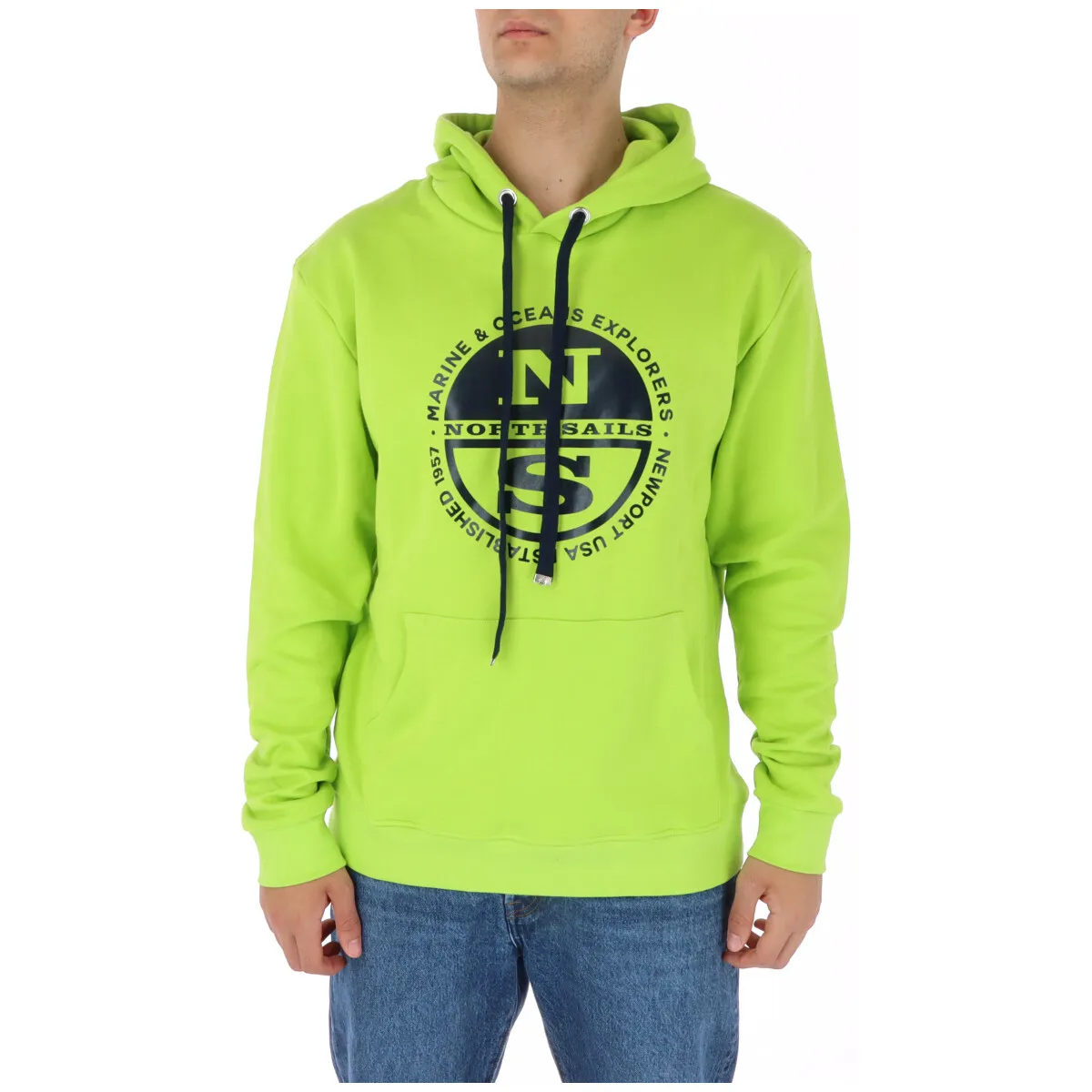 Herren Fleece Grün 350457