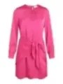 Pinkes Vila Kleid mit Schleife