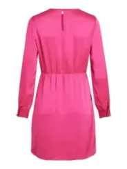 Pinkes Vila Kleid mit Schlitz