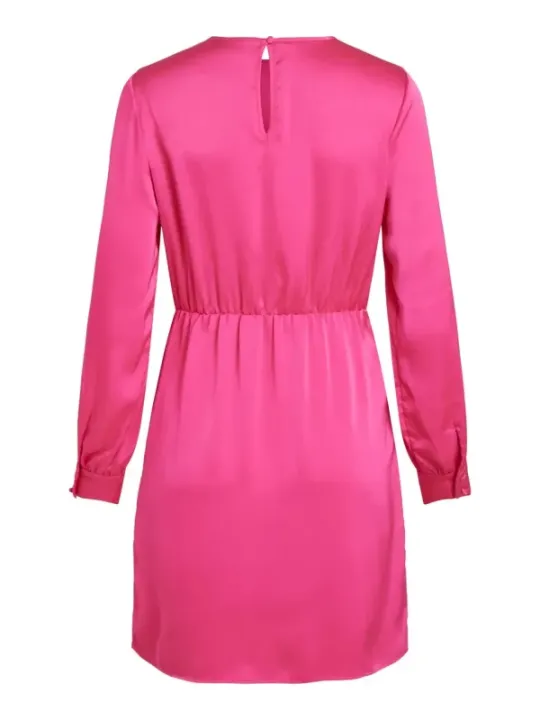 Pinkes Vila Kleid mit Schlitz