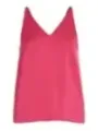 Rosa ärmelloses V-Ausschnitt Oberteil Vila