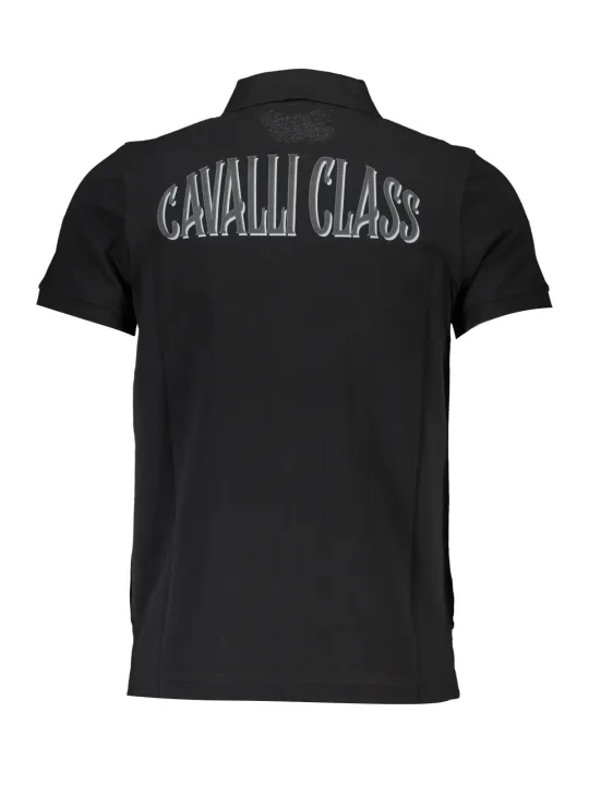 Cavalli Class Herren KURZARM-POLO Schwarz | online kaufen