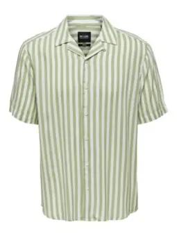Gestreiftes Kurzarmhemd von Only & Sons