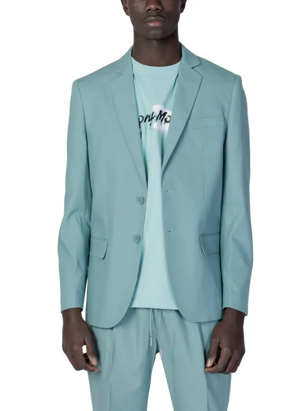 Hellblauer Herrenanzug schlanker Schnitt