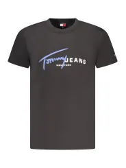 Tommy Hilfiger Herren KURZARM-T-SHIRT Schwarz