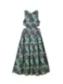 Blumenmuster knielanges Sommerkleid Desigual