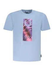 GIAN MARCO VENTURI Herren KURZARM-T-SHIRT Hellblau