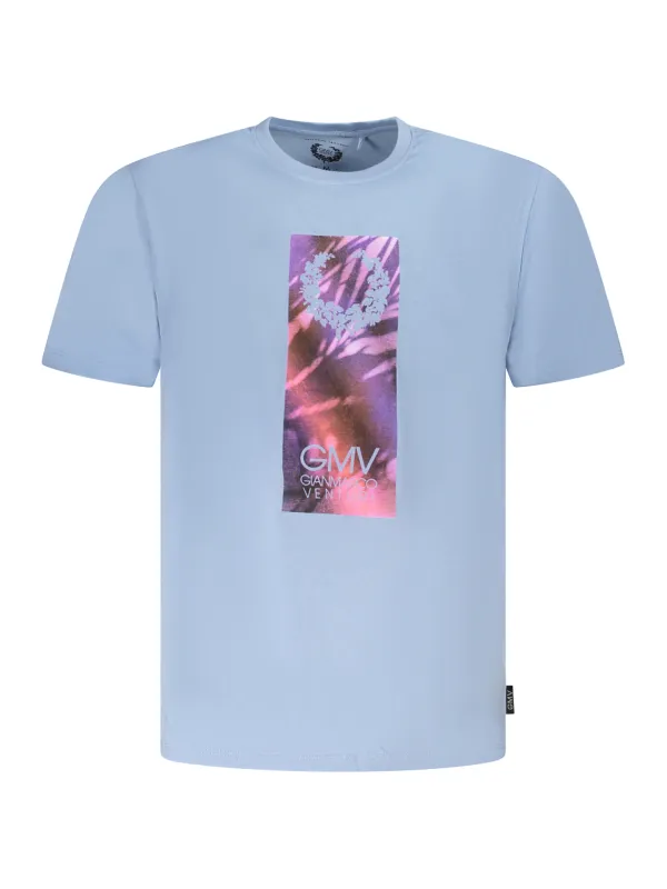 GIAN MARCO VENTURI Herren KURZARM-T-SHIRT Hellblau