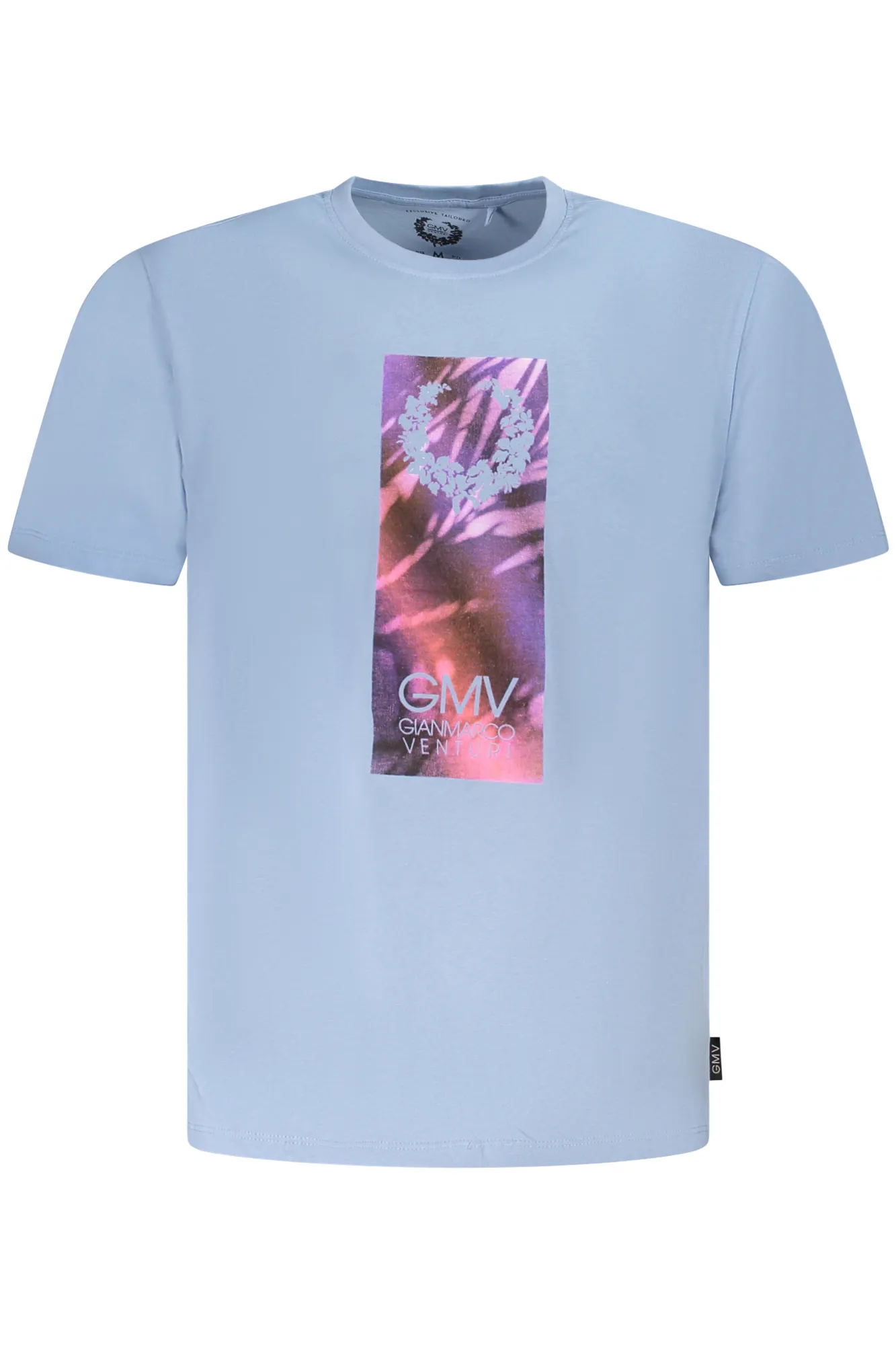 Herren KURZARM-T-SHIRT Hellblau AU01417MARINO_AZLIGBLU