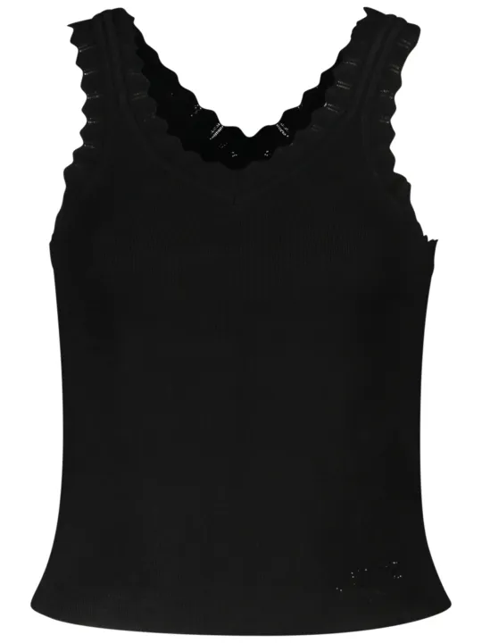 GUESS JEANS Damen STRICK-TANKTOP Schwarz | online kaufen