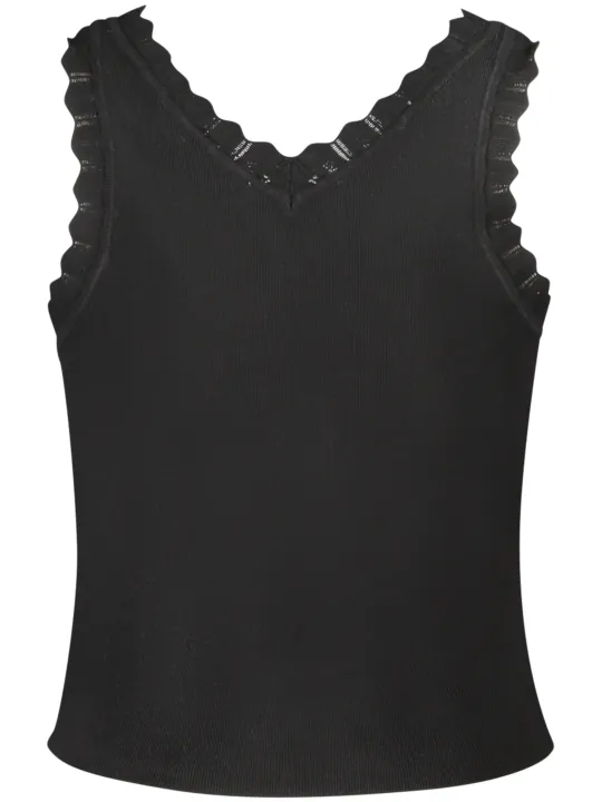 GUESS JEANS Damen STRICK-TANKTOP Schwarz | online kaufen
