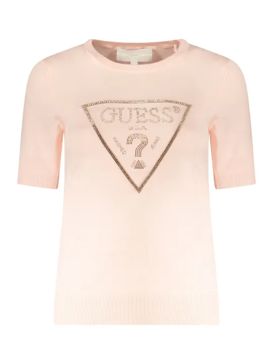 GUESS JEANS Damen KURZARMPULLOVER Rosa | online kaufen