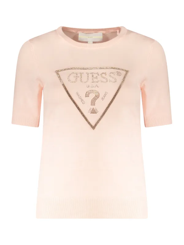 GUESS JEANS Damen KURZARMPULLOVER Rosa | online kaufen