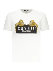 Cavalli Class Herren KURZARM-T-SHIRT Weiß | online kaufen