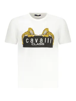 Herren Cavalli Class T-Shirt Weiß leihen | Flex-Fashion Verleih