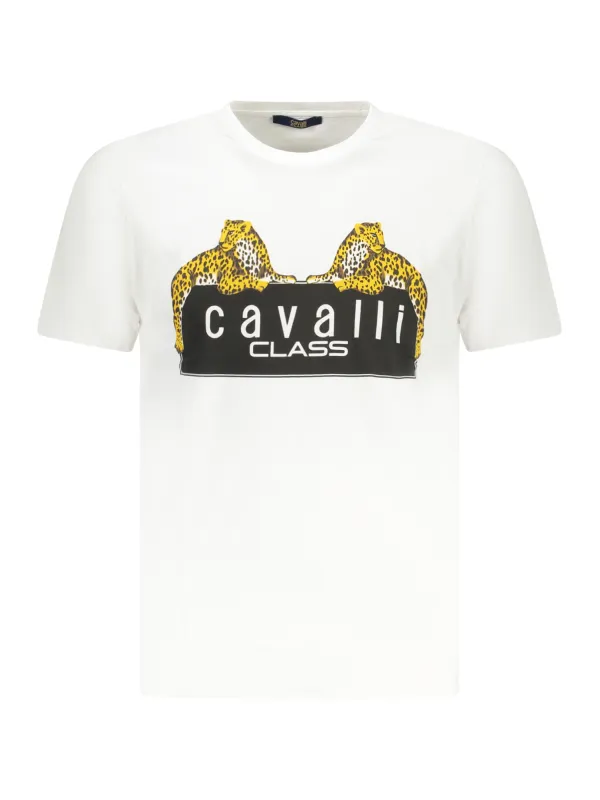 Cavalli Class Herren KURZARM-T-SHIRT Weiß | online kaufen