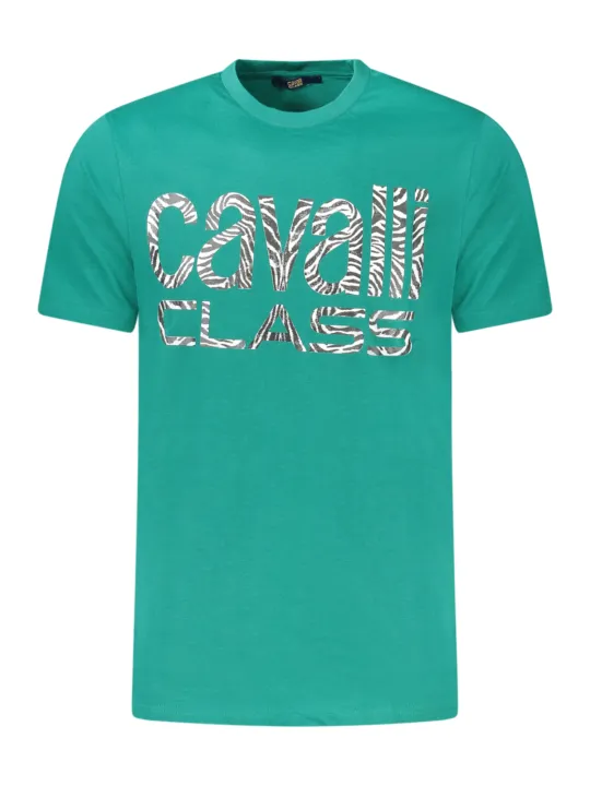 Cavalli Class Herren KURZARM-T-SHIRT Grün | online kaufen