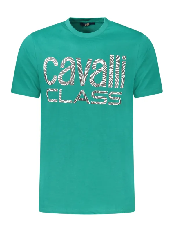 Cavalli Class Herren KURZARM-T-SHIRT Grün | online kaufen