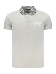 Cavalli Class Herren KURZARM-POLOSHIRT Grau | online kaufen