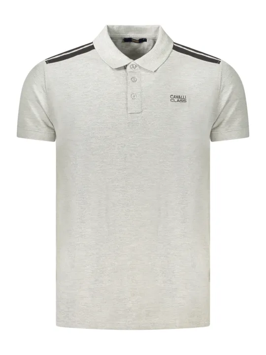 Cavalli Class Herren KURZARM-POLOSHIRT Grau | online kaufen