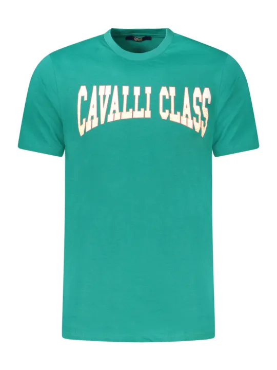 Cavalli Class Herren KURZARM-T-SHIRT Grün | online kaufen