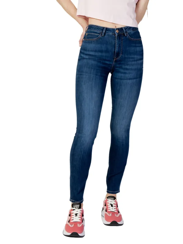 Guess blaue Cropped Jeans Damen