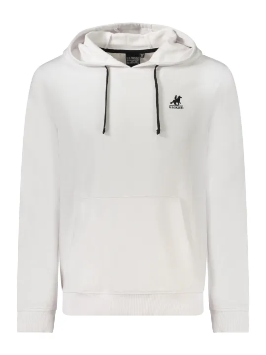 U.S. GRAND POLO Herren KAPUZEN-SWEATSHIRT Weiß
