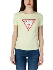 Ivory Guess T-Shirt mit Logo
