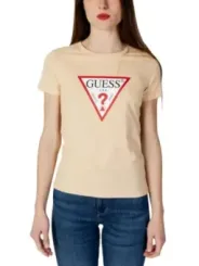Guess T-Shirt rotes Dreieck-Logo