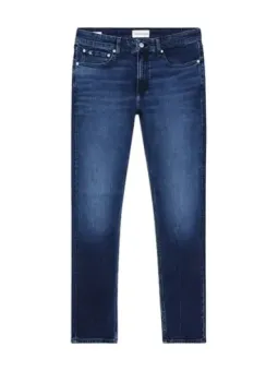 Dunkle blaue High-Waist Jeans