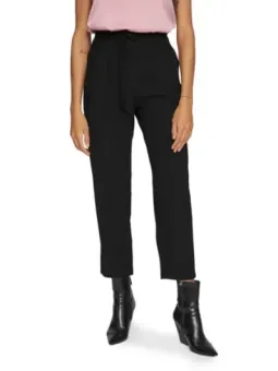 Dunkle graue cropped Tapered Hose