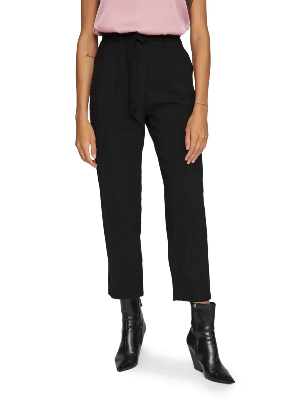 Dunkle graue cropped Tapered Hose