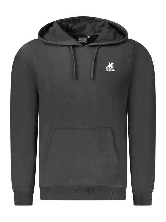 U.S. GRAND POLO Herren KAPUZEN-SWEATSHIRT Schwarz