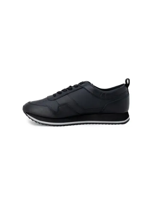Schwarze Calvin Klein Ledersneakers