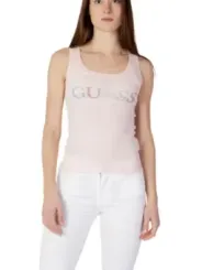 Pink Guess Tanktop mit Strasssteinen