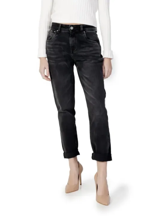 Schwarze, zulaufende Pepe Jeans Hose