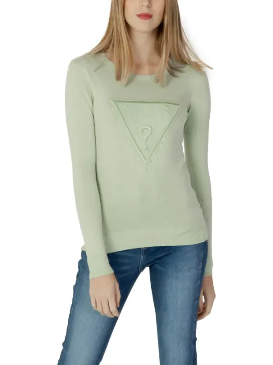 Grüner Guess Damen Strickpullover