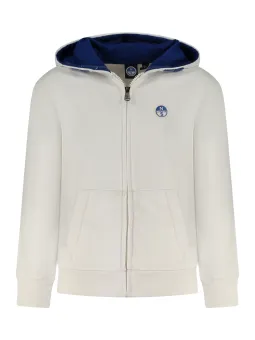 North Sails Jungen LANGARM-KAPUZENSWEATSHIRT Weiß