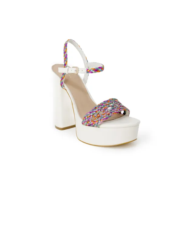 Bunte Guess Plateau-Sandalen